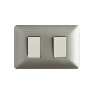 Interruptor Doble (9/15) 10A 250V Champagne
