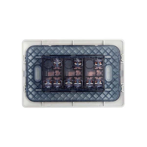 Interruptor Triple (9/32) 10A 250V Champagne - Imagen 2