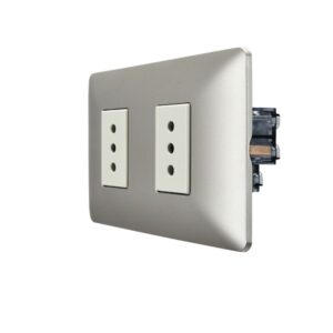 Enchufe Doble 10A 250V Champagne