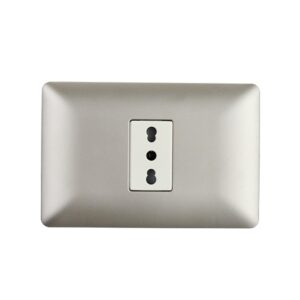 Enchufe Simple Bipaso 10A/16A 250V Champagne
