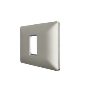 Placa Simple con Soporte Champagne