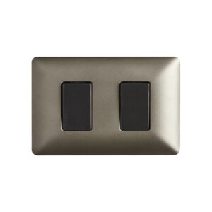 Interruptor Doble (9/15) 10A 250V Café
