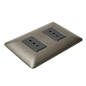 Enchufe Doble 10A 250V Café
