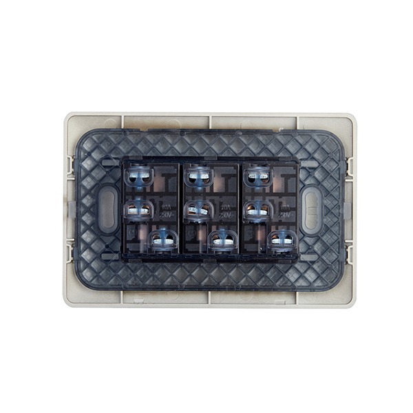 Enchufe Triple 10A 250V Café - Imagen 2