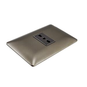 Enchufe Simple Bipaso 10A/16A 250V Café