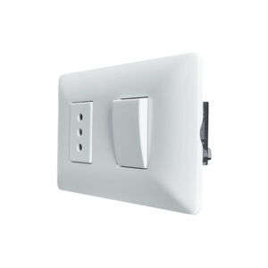 Interruptor Simple (9/12) + Enchufe Simple 10A 250V